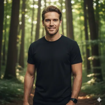 Google Gemini AI Black Shirt Boy Moody Portrait Photo Editing Prompt AI generation example for Black Shirt Boy - STRICT FACE LOCK: Use only the provided facial reference image with absolute precision do not alter ...