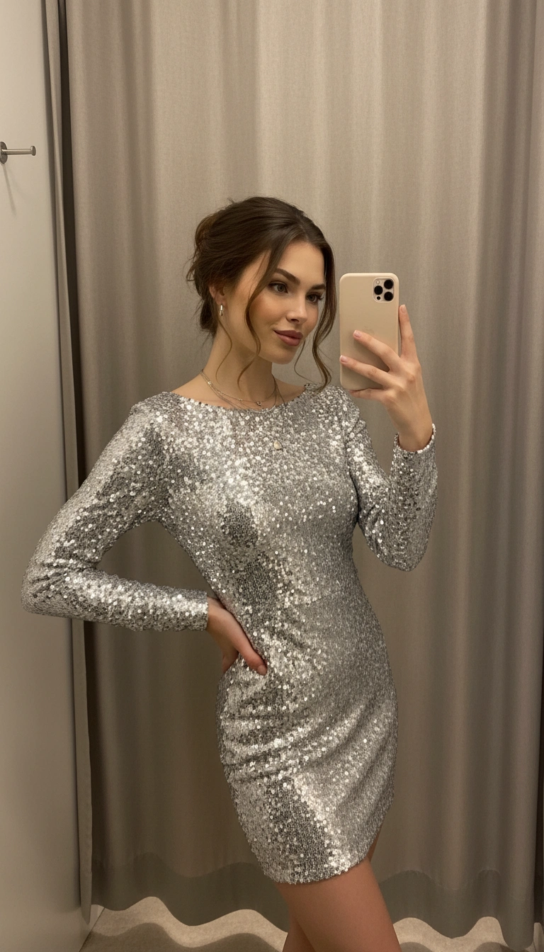 Dressing Room Decision Fashion Portrait AI generation example for Fashion Portrait - PROMPT: Create a portrait of the woman from the provided reference image. Do not alter any facial fe...