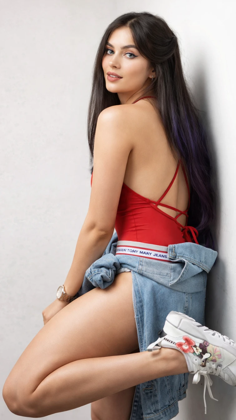 Soft Allure Beauty Hot Girl Portrait 8K AI generation example for Hot Girl Portrait - {
  "subject": {
    "description": "Attractive young female with a confident and modern fashion p...