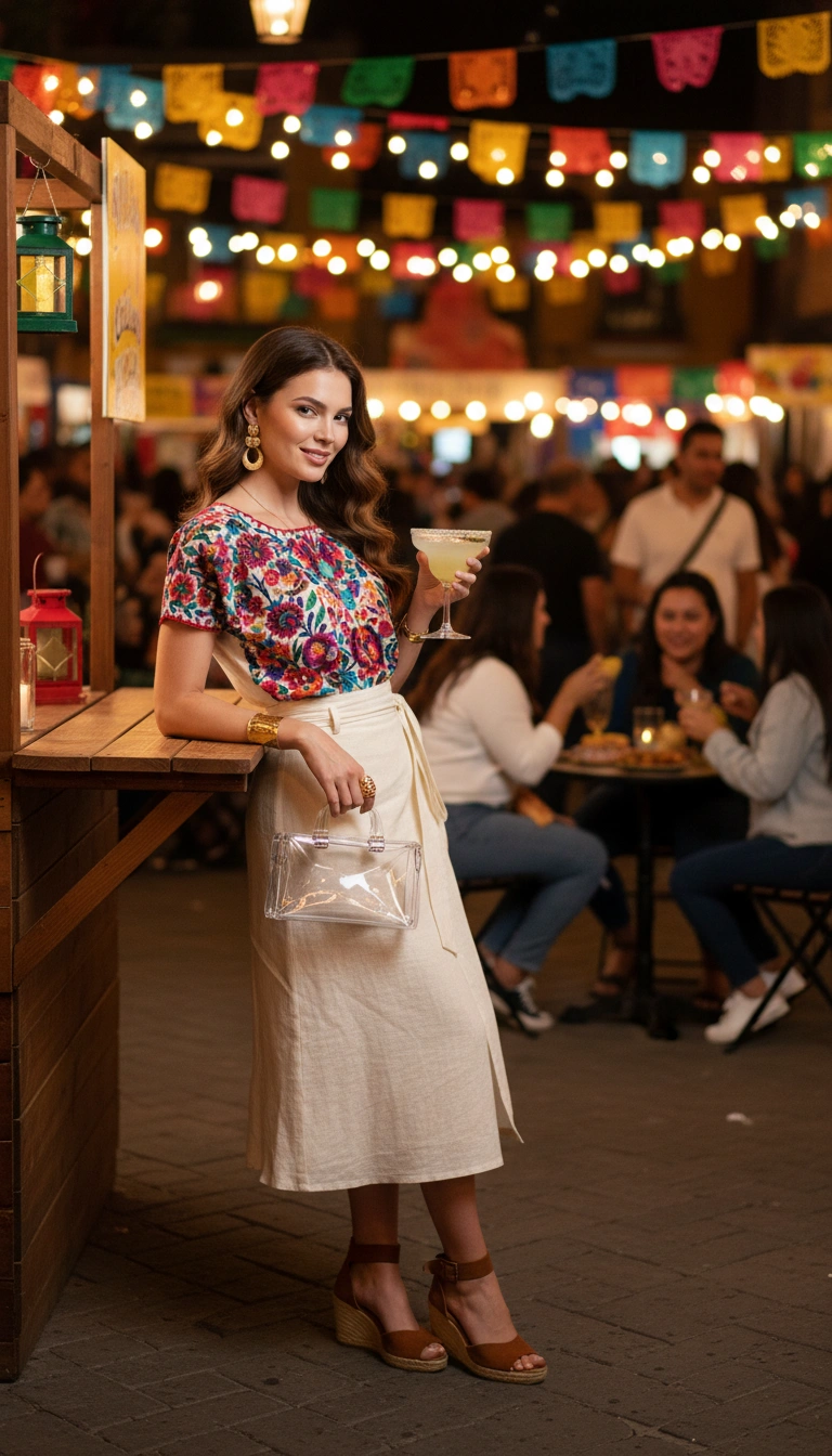 Caught Crowd Outdoor Portrait AI generation example for Outdoor Portrait - PROMPT: Create a portrait of the woman from the provided reference image. Do not alter any facial fe...