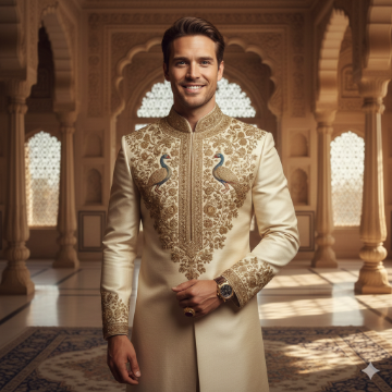 Google Gemini Royal Look Royal Look Boy Cinematic AI generation example for Royal Look Boy - STRICT FACE LOCK: Use only the provided facial reference image with absolute precision do not alter ...