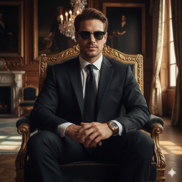 Google Gemini AI Royal Look Boy Luxury Suit Photo Editing Prompt AI generation example for Royal Look Boy - STRICT FACE LOCK: Use only the provided facial reference image with absolute precision do not alter ...