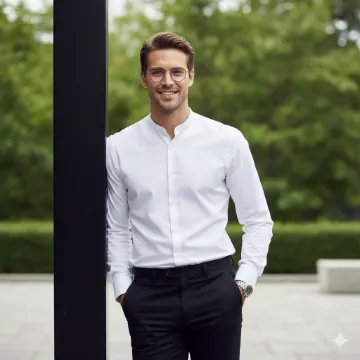 Google Gemini Classy Stylish Boy Cinematic Portrait AI generation example for Stylish Boy - STRICT FACE LOCK: Use only the provided facial reference image with absolute precision do not alter ...