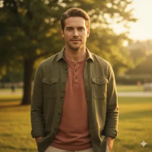 Google Gemini AI Aesthetic Boy Golden Hour Photo Editing Prompt AI generation example for Aesthetic Boy - STRICT FACE LOCK: Use only the provided facial reference image with absolute pre...