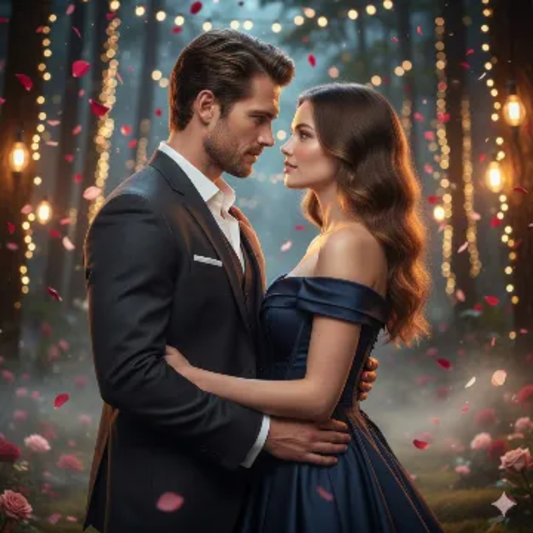 Midnight Desire Viral Happy Rose Day Cinematic 8K AI generation example for Happy Rose Day - STRICT FACE LOCK: Use only the provided facial reference image with absolute pre...