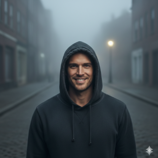 Google Gemini Hoodie Boy Hoodie Boy Cinematic AI generation example for Hoodie Boy - STRICT FACE LOCK: Use only the provided facial reference image with absolute pre...