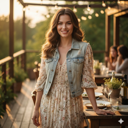 Boho Maxi Dress Hot Girl Portrait Cinematic Photorealistic AI generation example for Hot Girl Portrait - PROMPT: Photorealistic portrait of a stylish woman wearing a flowing boho maxi d...