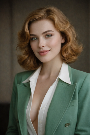 90s Hollywood Actress Lifestyle Portrait Cinematic AI generation example for Lifestyle Portrait - { "title": "Vintage Editorial Portrait Woman – Soft Natural Light Fashion Pho...