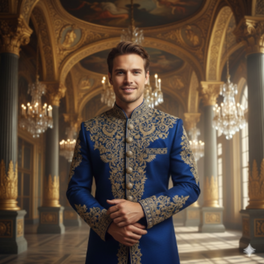 Google Gemini AI Royal Look Boy King Portrait Photo Editing Prompt AI generation example for Royal Look Boy - STRICT FACE LOCK: Use only the provided facial reference image with absolute pre...