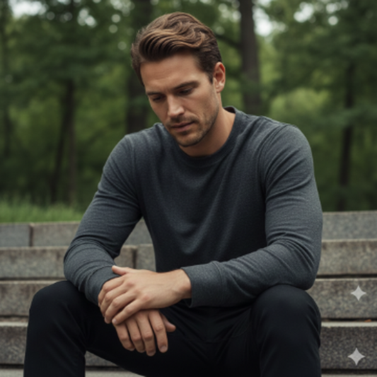 Google Gemini AI Sad Boy Sitting Alone Photo Editing Prompt AI generation example for Sad Boy - STRICT FACE LOCK: Use only the provided facial reference image with absolute pre...