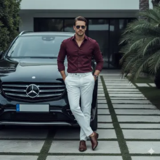 Google Gemini Luxury Stylish Boy Cinematic AI generation example for Stylish Boy - STRICT FACE LOCK: Use only the provided facial reference image with absolute pre...